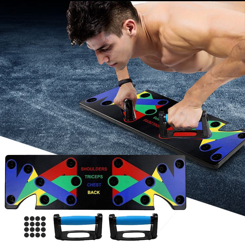 💪 Tabla de Flexiones Multifunción Fitboard 9 en 1 – Entrena Inteligente, Supera Tus Límites 🚀